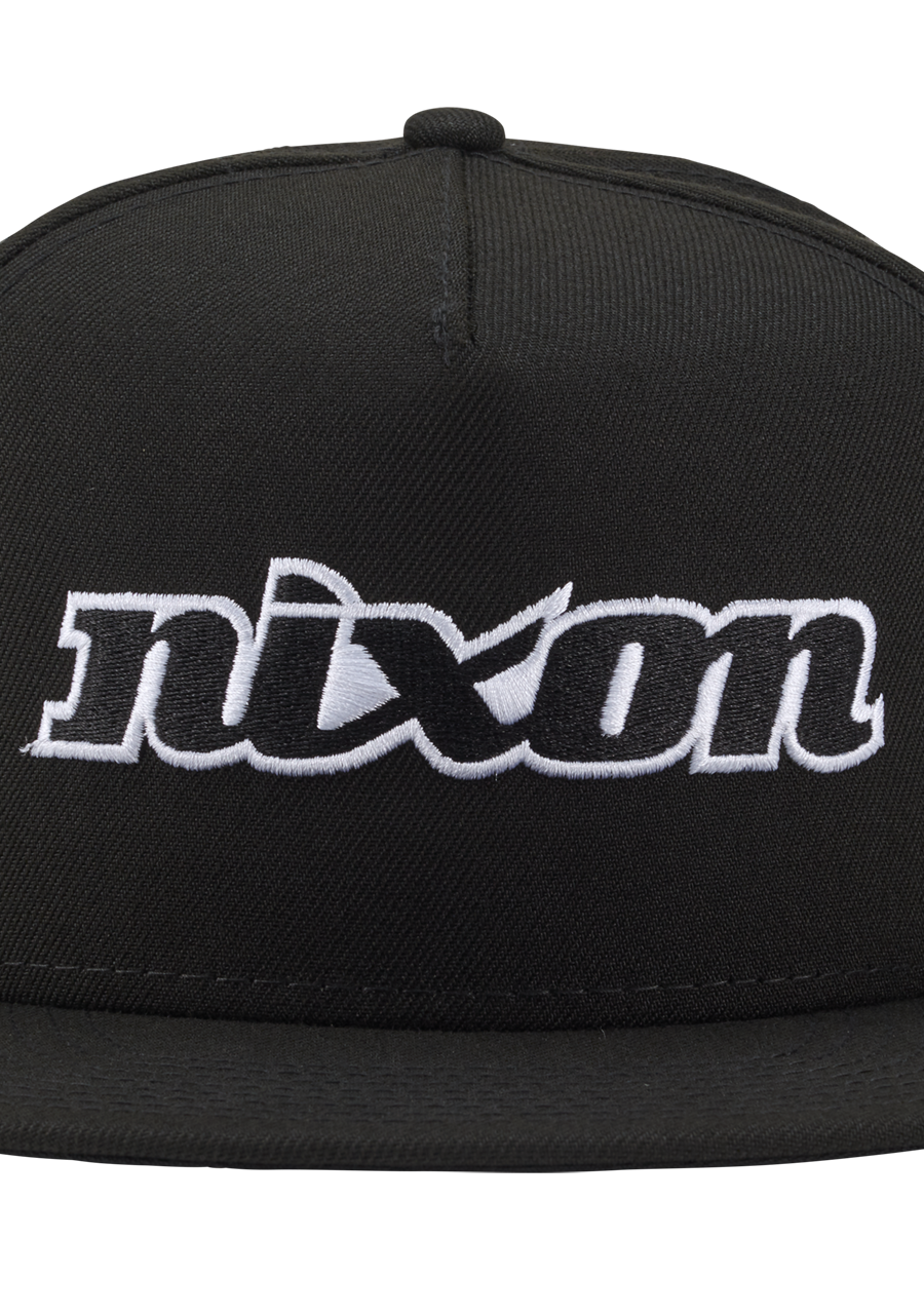 Ninetyeight Snapback Hat Black White View 5
