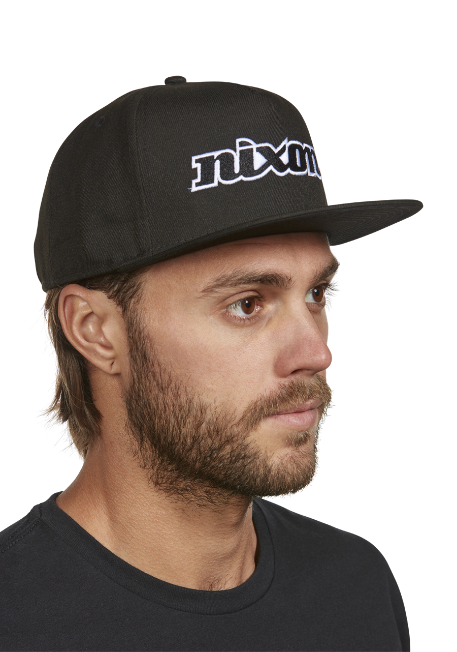 Ninetyeight Snapback Hat Black White View 6