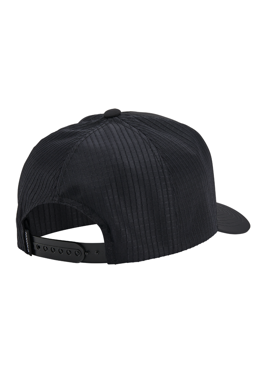 Frothy Snapback Hat Black White View 2