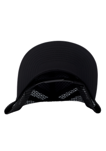 Frothy Snapback Hat Black White View 4