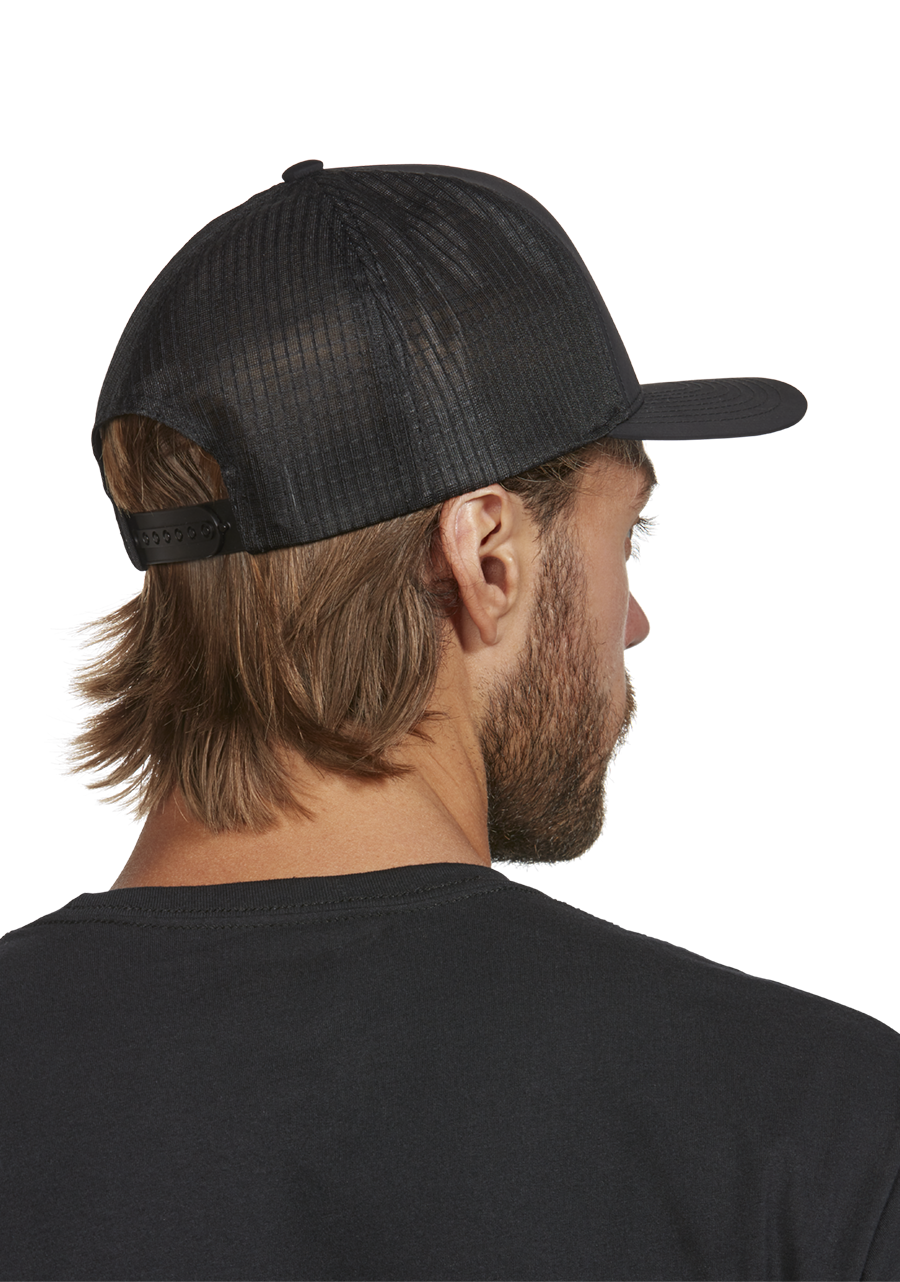 Frothy Snapback Hat Black White View 7