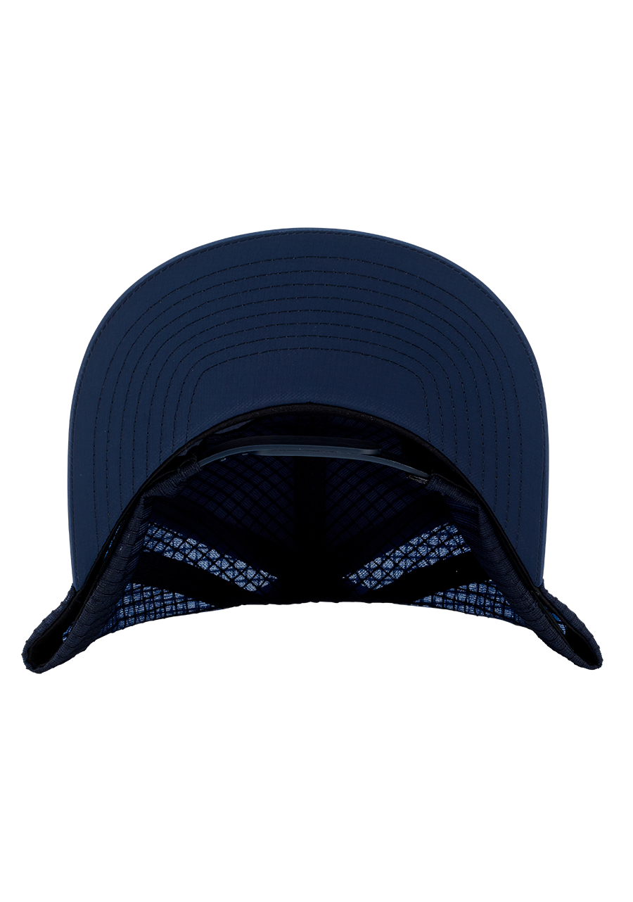 Frothy Snapback Hat Midnight Blue Dark Yellow View 4