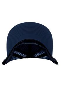Frothy Snapback Hat Midnight Blue Dark Yellow View 4