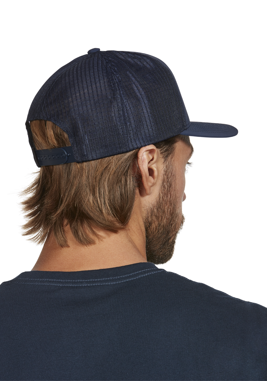 Frothy Snapback Hat Midnight Blue Dark Yellow View 7