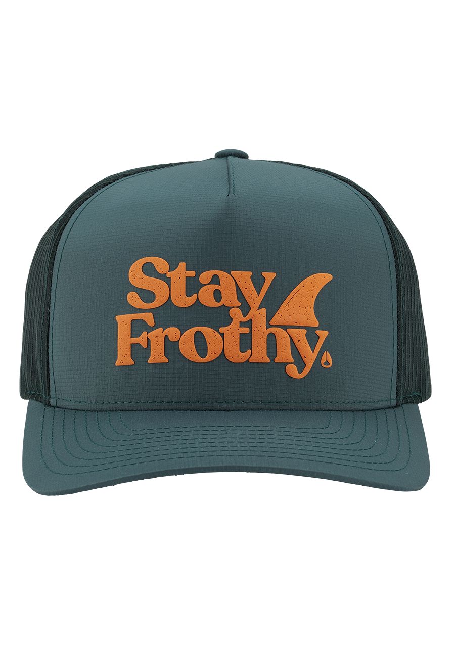 Frothy Snapback Hat Sage Orange View 3