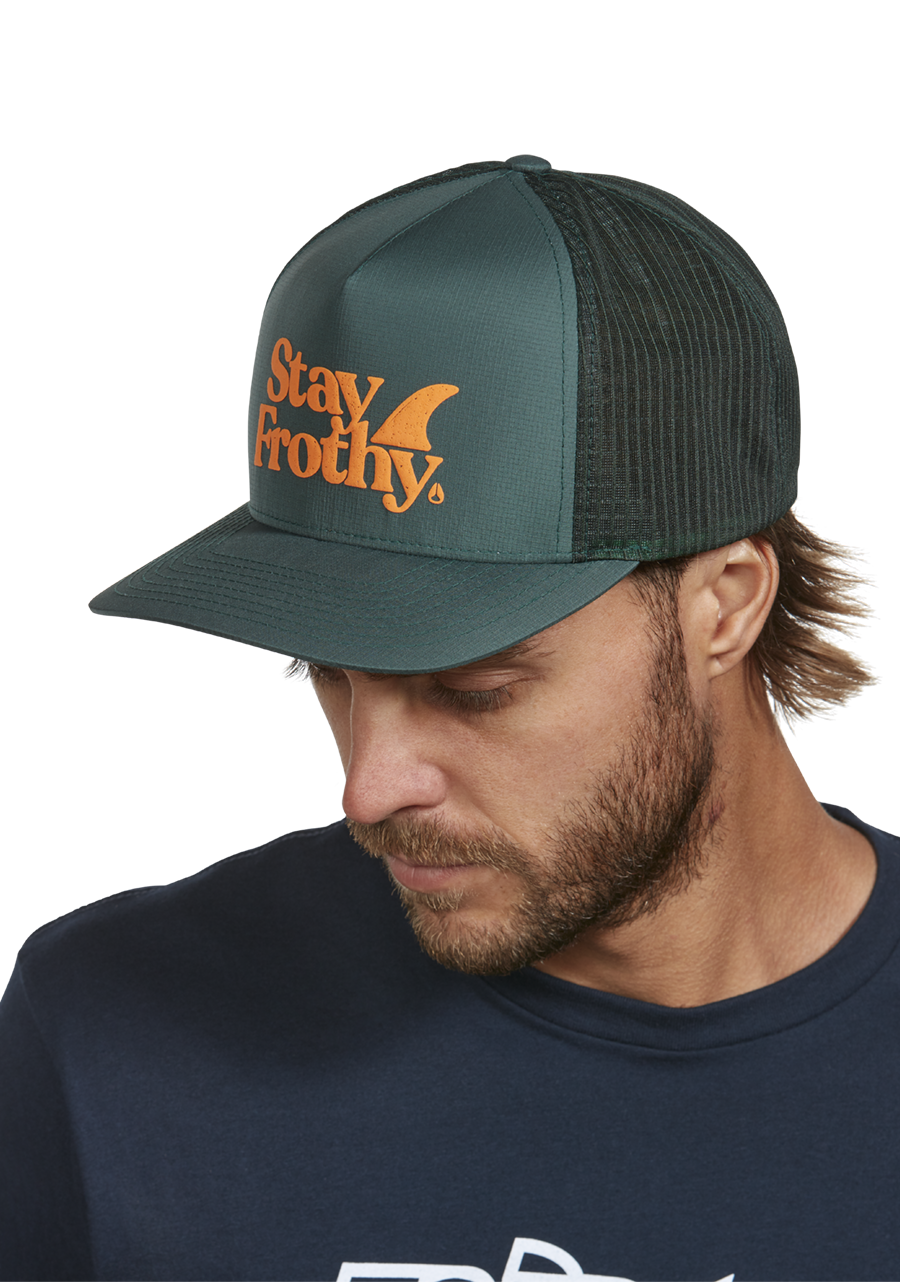 Frothy Snapback Hat Sage Orange View 6