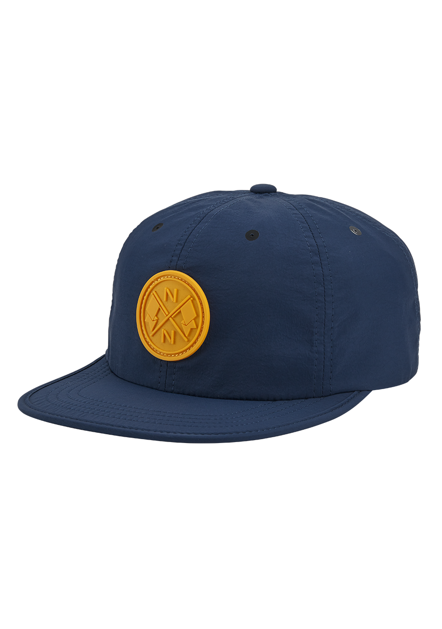 Flight Strapback Hat Midnight Blue Dark Yellow View 1