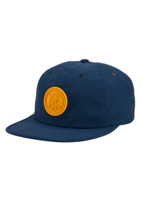 Flight Strapback Hat Midnight Blue Dark Yellow View 1