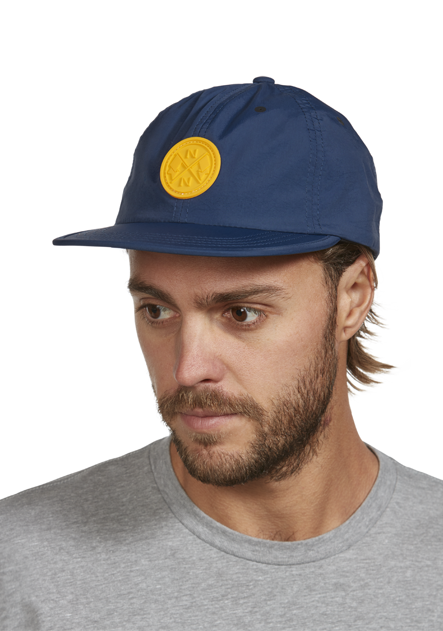 Flight Strapback Hat Midnight Blue Dark Yellow View 6