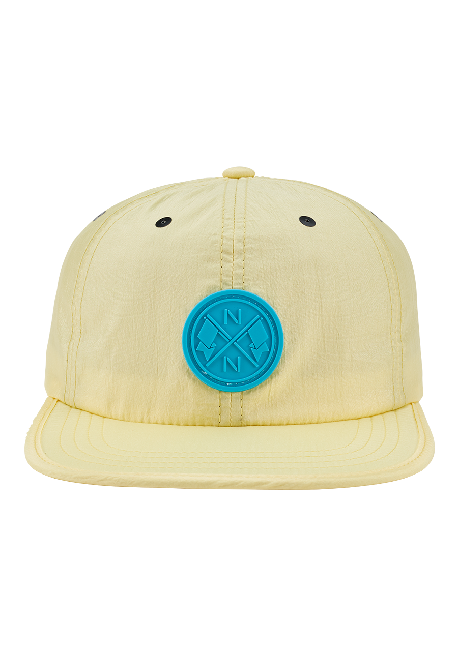 Flight Strapback Hat Light Yellow Aqua View 3
