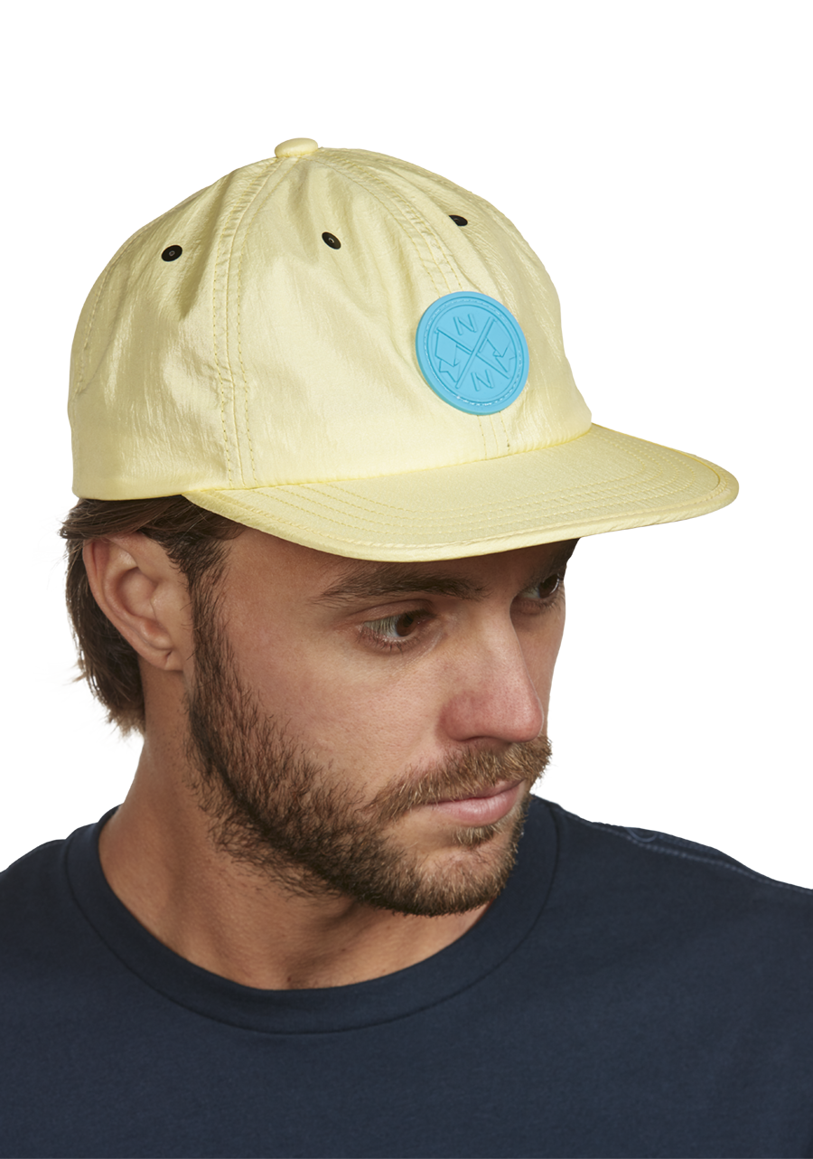 Flight Strapback Hat Light Yellow Aqua View 6