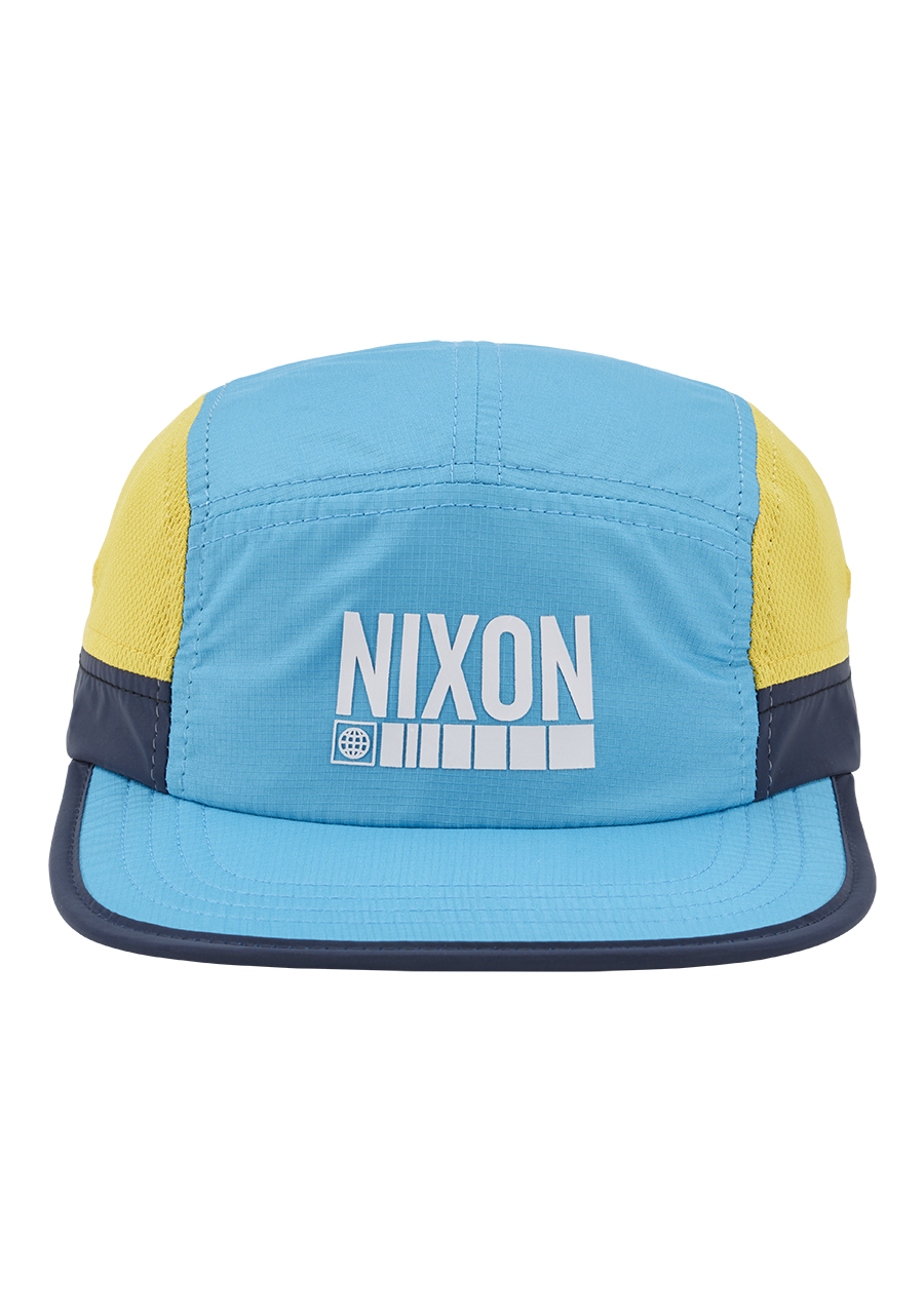 Night Runner Strapback Hat Aqua Yellow View 3