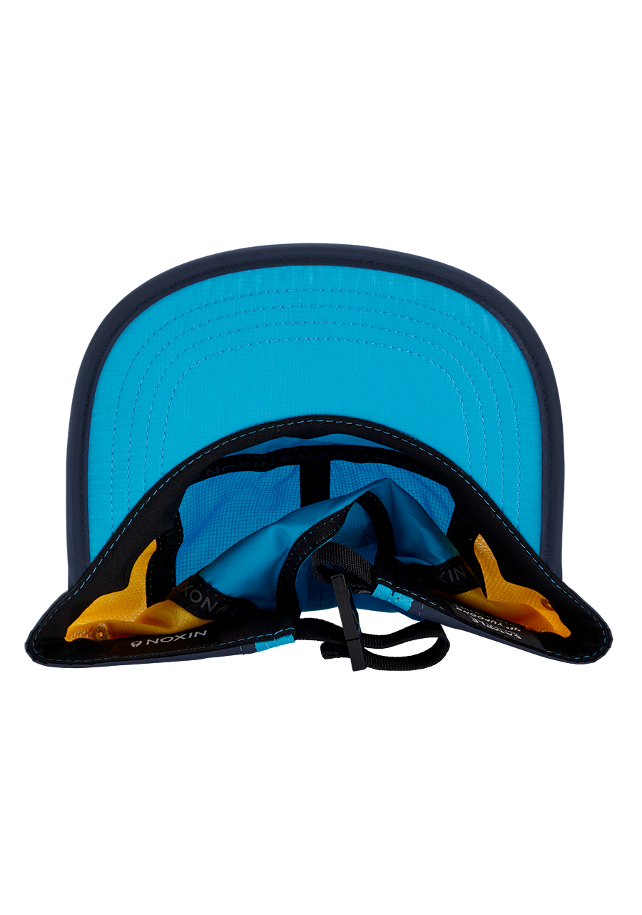 Night Runner Strapback Hat Aqua Yellow View 4