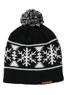 Meister Wool Pom Beanie Black / White