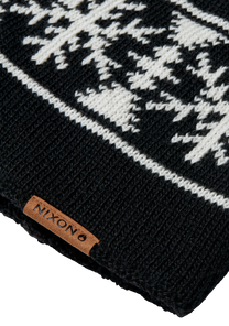 Meister Wool Pom Beanie Black / White View 2