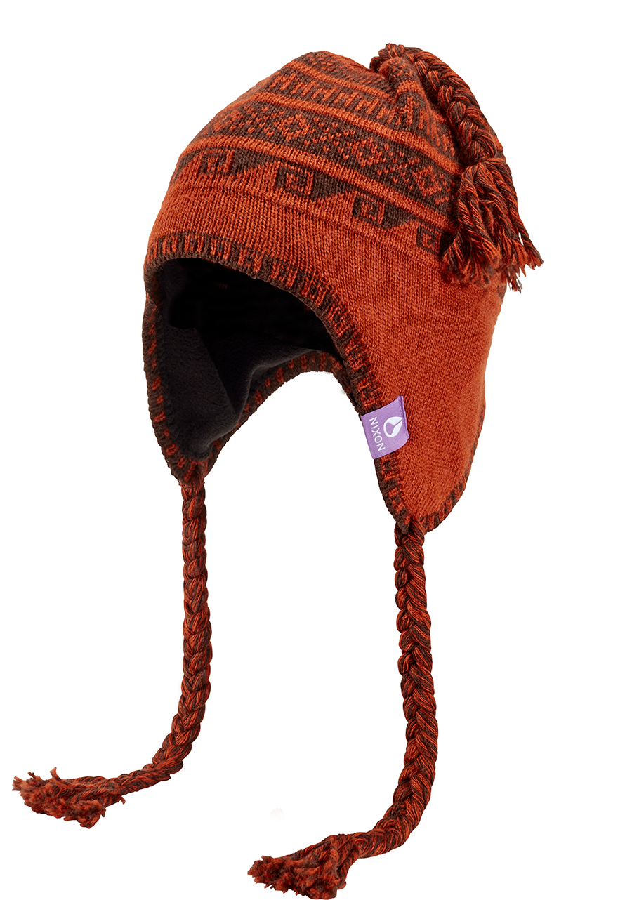 Bennett Earflap Beanie Vintage Orange View 5