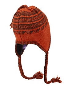 Bennett Earflap Beanie Vintage Orange View 2