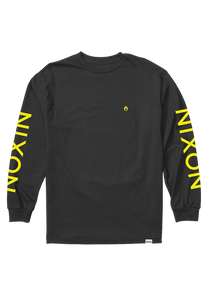 Sparrow Long Sleeve T Shirt Black Yellow View 1