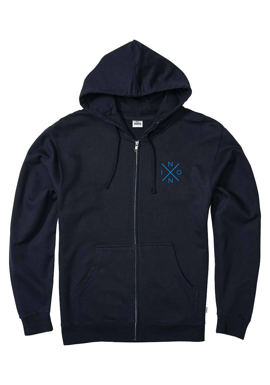 Spot Full Zip Hoodie Navy View 1