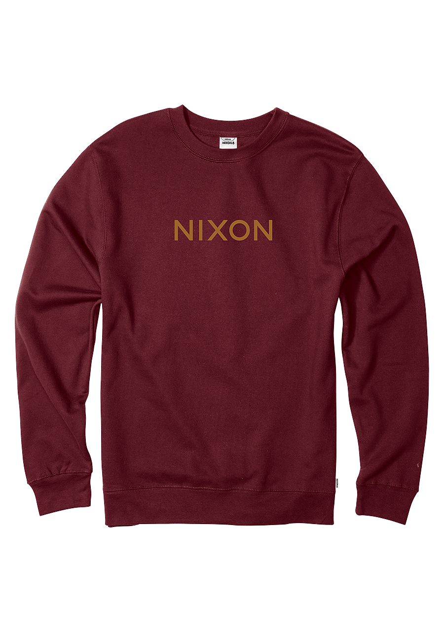 Wordmark Crew Burgundy View 1