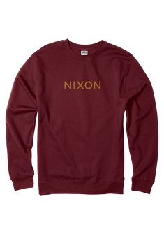 Wordmark Crew Burgundy