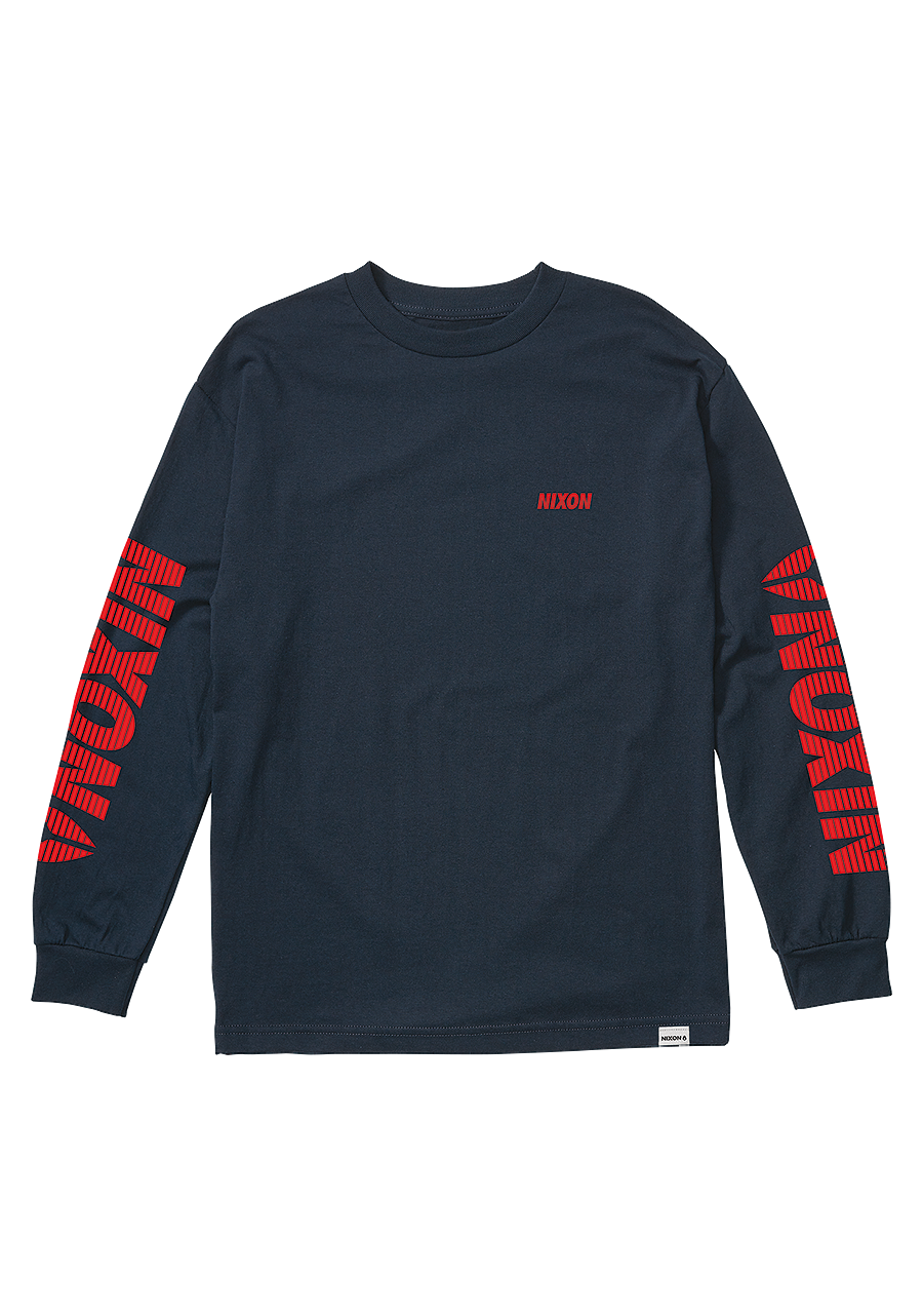 Hyper Long Sleeve T Shirt Navy View 1