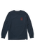 Temple Long Sleeve T Shirt Navy