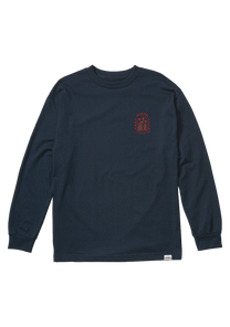 Temple Long Sleeve T Shirt Navy View 3
