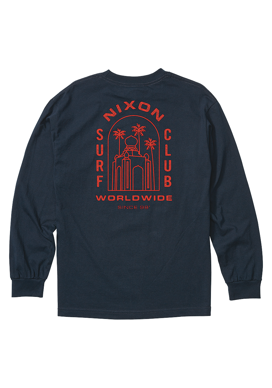 Temple Long Sleeve T Shirt Navy View 4
