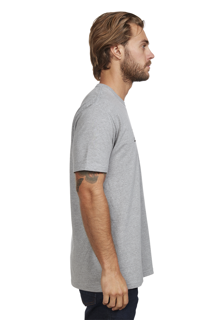 OG Script S/S Eco Tee Dark Heather Gray / Black Small View 4