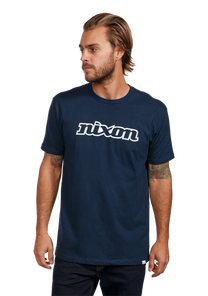 OG Script S/S Eco Tee Navy / White Small View 3